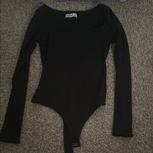 Hollister Black Bodysuit Sleek Versatile Design
